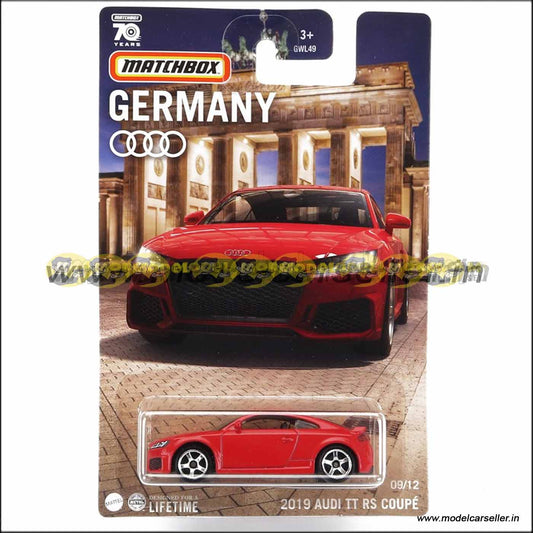 1/64 Hot Wheels Matchbox Audi TT RS Coupe 2019 Diecast Scale Model Car