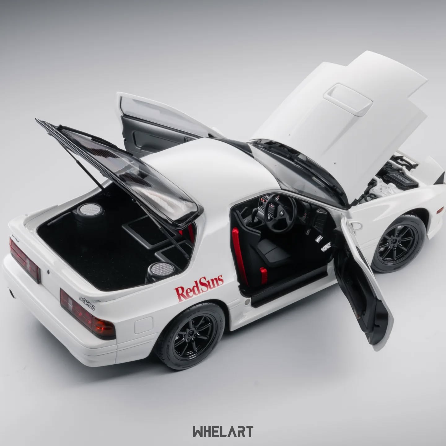 1/18 Mazda RX 7 Initial D FC3S 30th Anniversary Whelart Diecast Scale Model Car