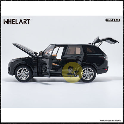 1/18 Whelart Land Rover Range Rover Sport black SUV 2018 Diecast Scale Model SUV all doors open