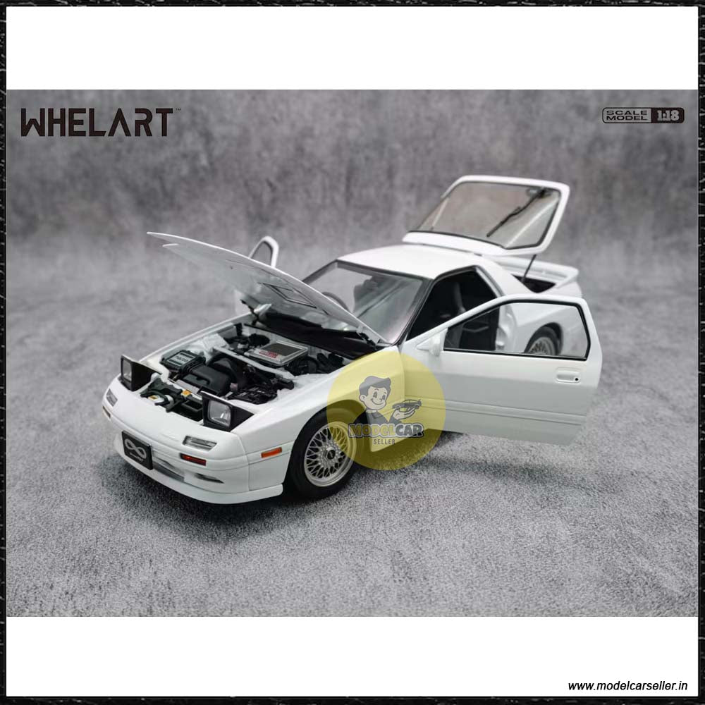 1 18 Mazda Savanna RX 7 Whelart Diecast Scale Model Car white