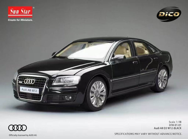 1/18 Audi A8 W12 D3 DICO Sunstar Diecast Scale Model