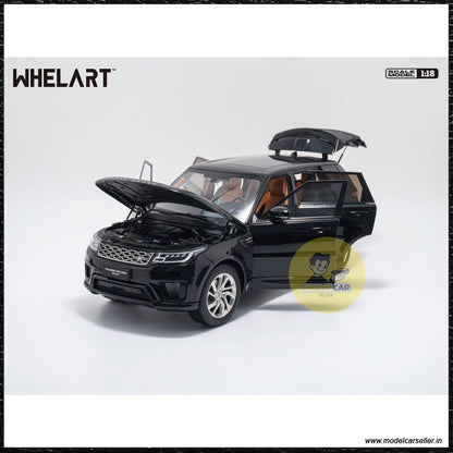 1/18 Whelart Land Rover Range Rover Sport black SUV 2018 Diecast Scale Model SUV all doors open