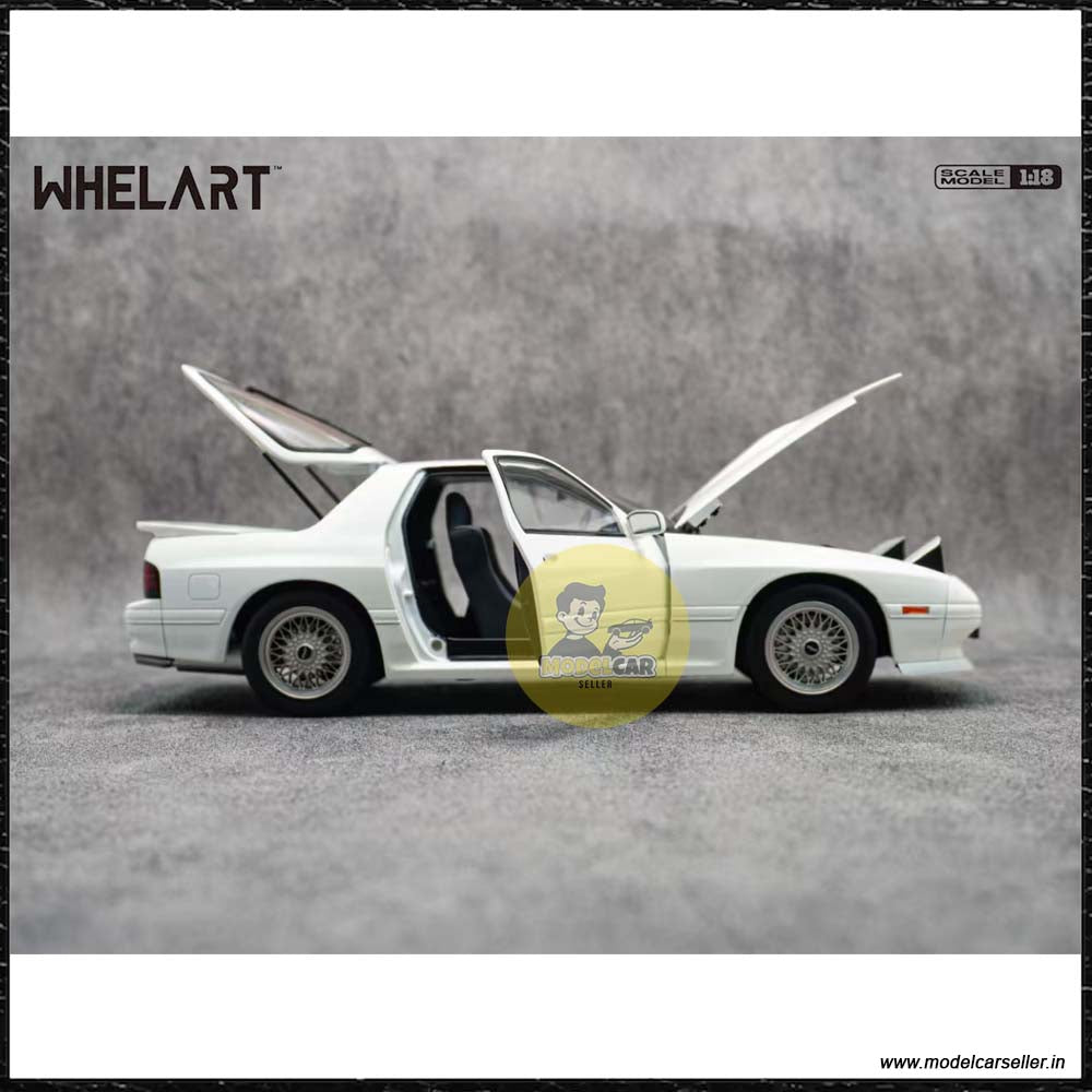 1 18 Mazda Savanna RX 7 Whelart Diecast Scale Model Car white