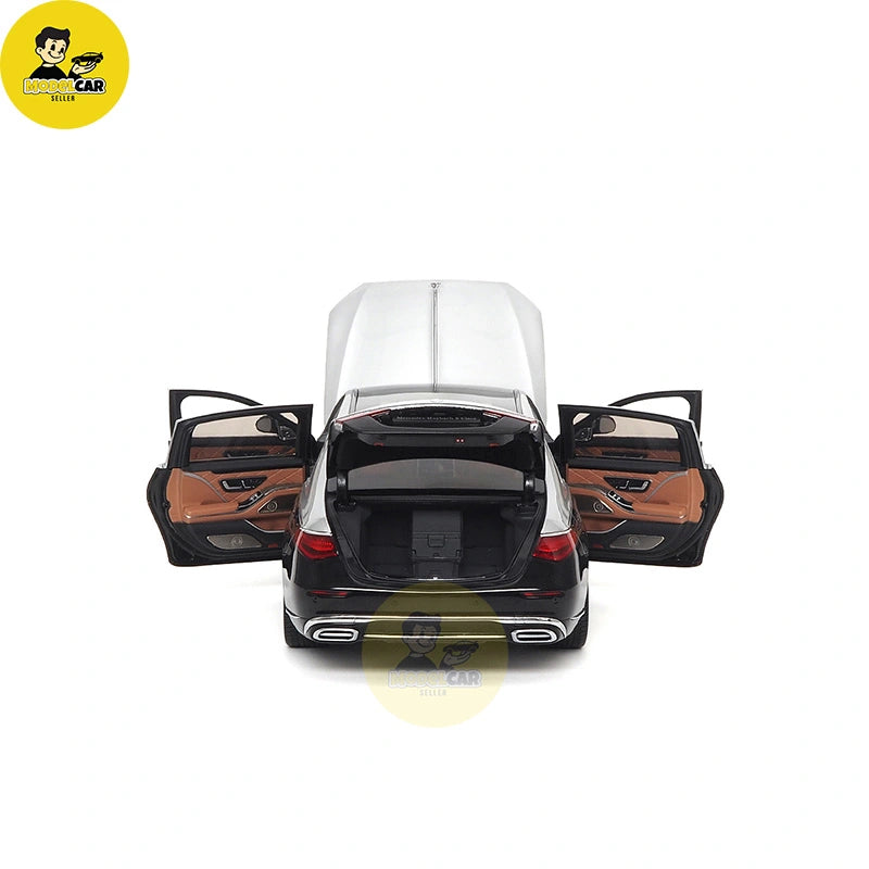 1:18 Almost Real Mercedes Maybach S Class S680 2021 Silver Black Diecast Model Car