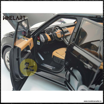1/18 Whelart Land Rover Range Rover Sport black SUV 2018 Diecast Scale Model SUV interior