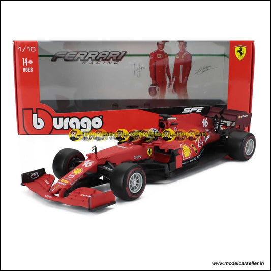 1/18 Bburago Ferrari Formula 1 SF21 2021 CHARLES LECLERC Diecast Scale Model