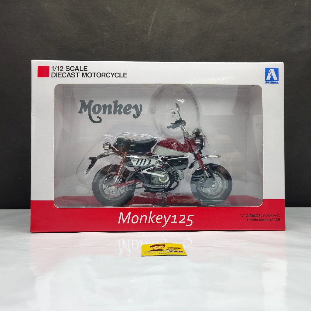 1/12 AOSHIMA Honda Monkey 125 2022 Diecast Model Motorcycle