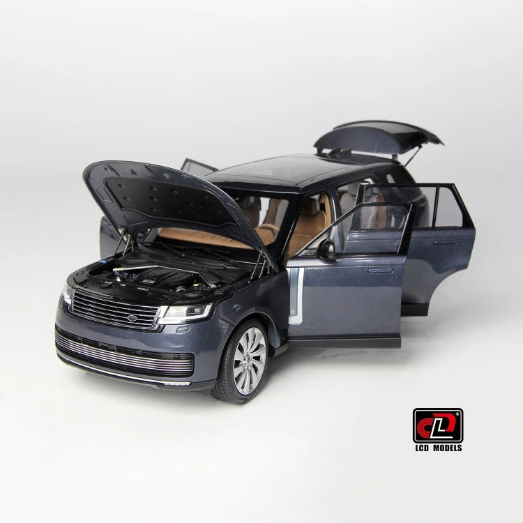 1/18 LCD Land Rover Range Rover 2022 Autobiography Diecast Scale Model SUV blue