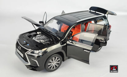 1/18 Toyota Lexus LX570 LCD Models Diecast Model Toy Car black