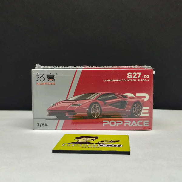 1/64 Pop Race Lamborghini Countach S27-03 Diecast Scale Model