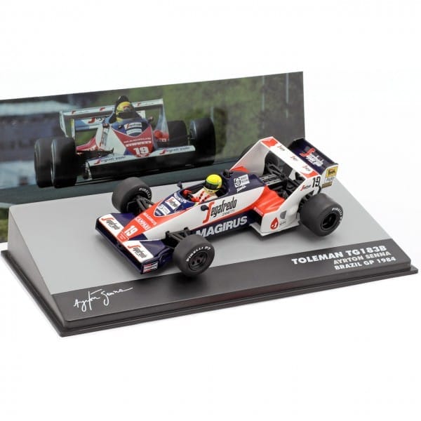 1/43 Altaya Ayrton Senna Toleman TG183B Brazil GP 1984