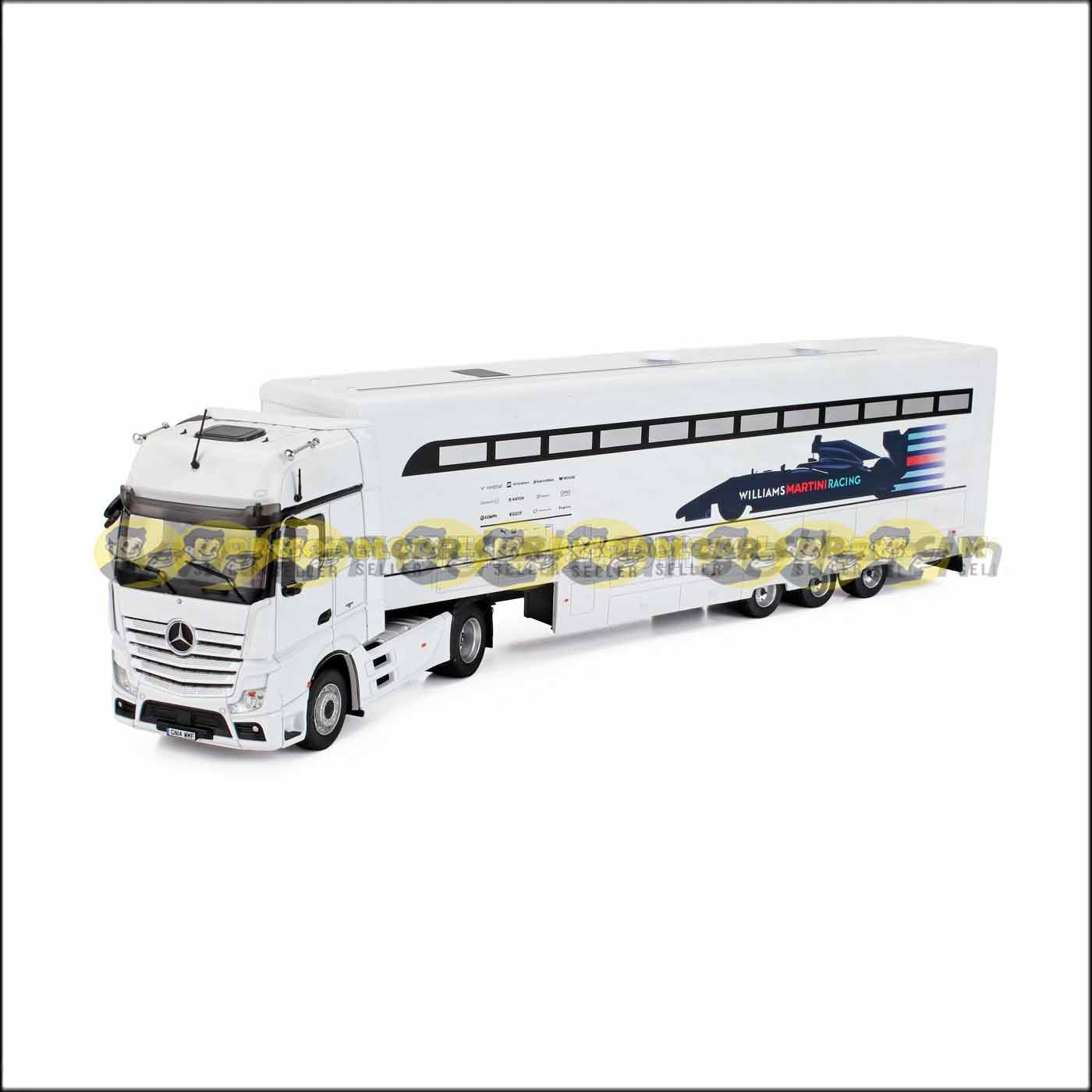 1/43 MERCEDES BENZ ACTROS TRANSPORTER F1 MARTINI RACING 2016 IXO DIecast Scale Model Truck