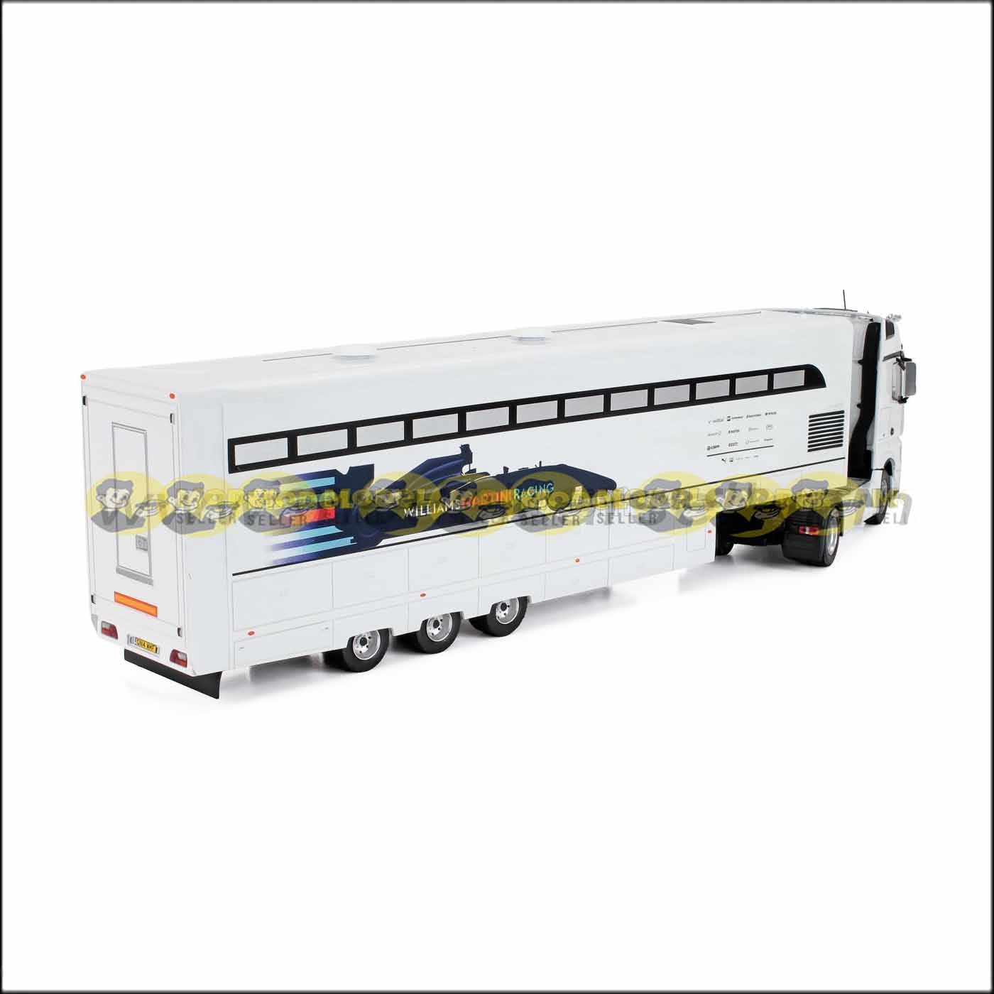 1/43 MERCEDES BENZ ACTROS TRANSPORTER F1 MARTINI RACING 2016 IXO DIecast Scale Model Truck