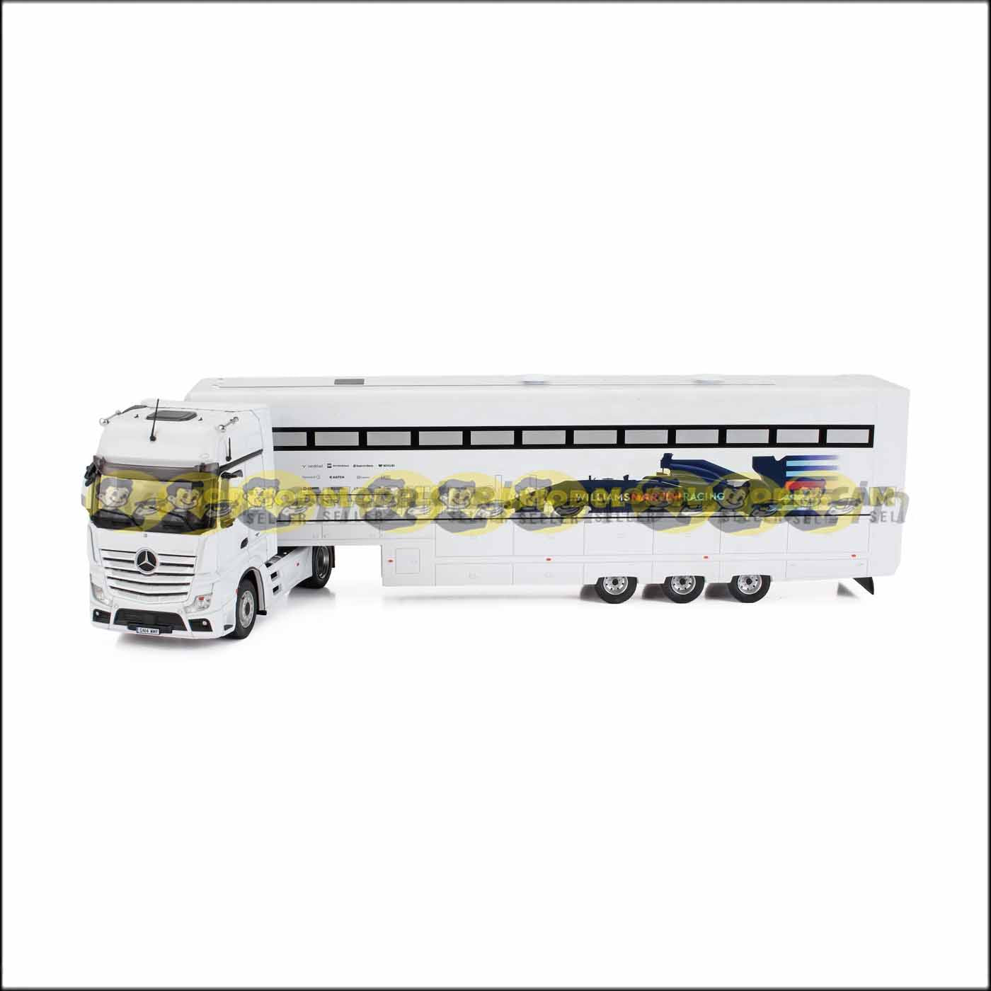 1/43 MERCEDES BENZ ACTROS TRANSPORTER F1 MARTINI RACING 2016 IXO DIecast Scale Model Truck