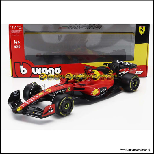  2023 FERRARI SF23 MONZA ITALY CHARLES LECLERC 1/18 Burago Diecast Scale Model