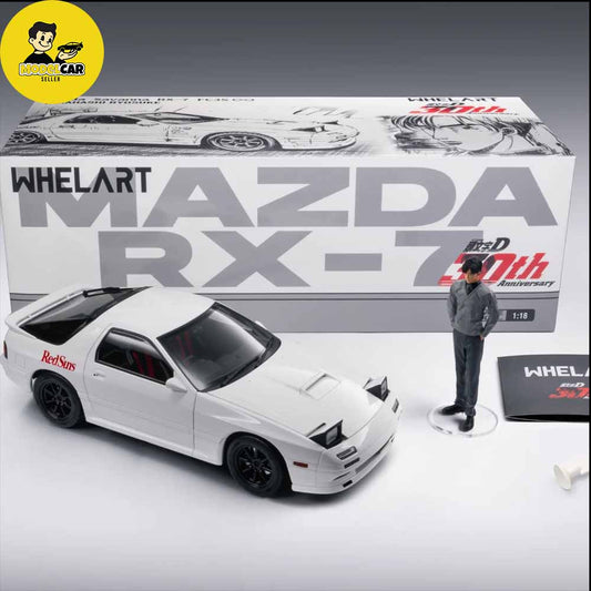 1/18 Mazda RX 7 Initial D FC3S 30th Anniversary Whelart Diecast Scale Model Car