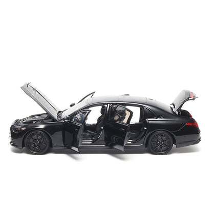 1/18 Mercedes Maybach S Class Night Series S680 2023 Almost Real 820141 Obsidian Black Diecast Scale Model Car (READ DESCRIPTION)