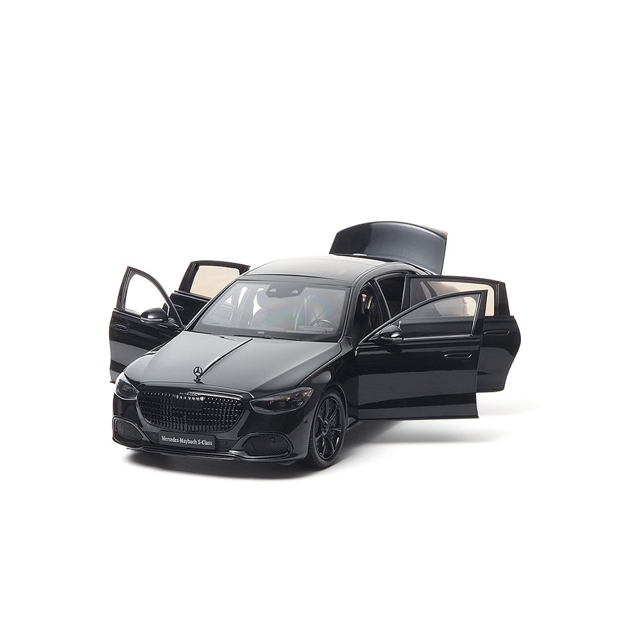DAMAGED 1/18 Mercedes Maybach S Class Night Series S680 2023 Almost Real 820141 Obsidian Black Diecast Scale Model Car (READ DESCRIPTION)