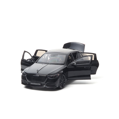 DAMAGED 1/18 Mercedes Maybach S Class Night Series S680 2023 Almost Real 820141 Obsidian Black Diecast Scale Model Car (READ DESCRIPTION)