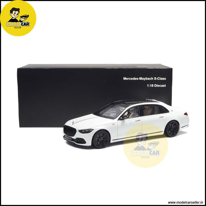1/18 Mercedes Maybach S Class S680 2023 Almost Real Opalith White Diecast Model 