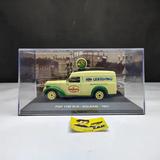 1:43 Altaya Fiat 1100 ELR GALBANI 1951 Diecast Scale Model Car