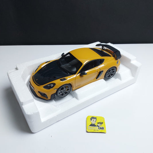 1:18 Norev Porsche 718 Cayman GT4 RS 2023 Weissach Diecast Scale Model Car