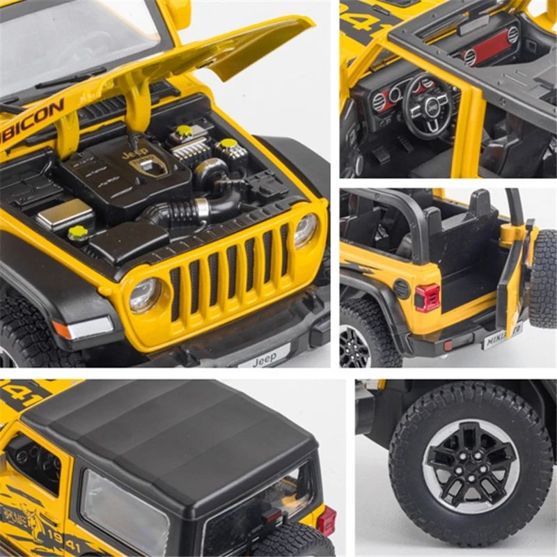 Jeep Wrangler 1/24 Diecast Model Toy Car