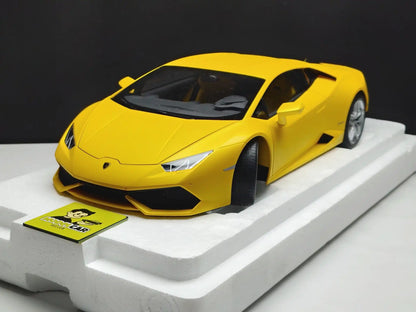 1/12 LAMBORGHINI HURACAN LP610-4 AUTOART MATT YELLOW 12097  Diecast Scale Model Car