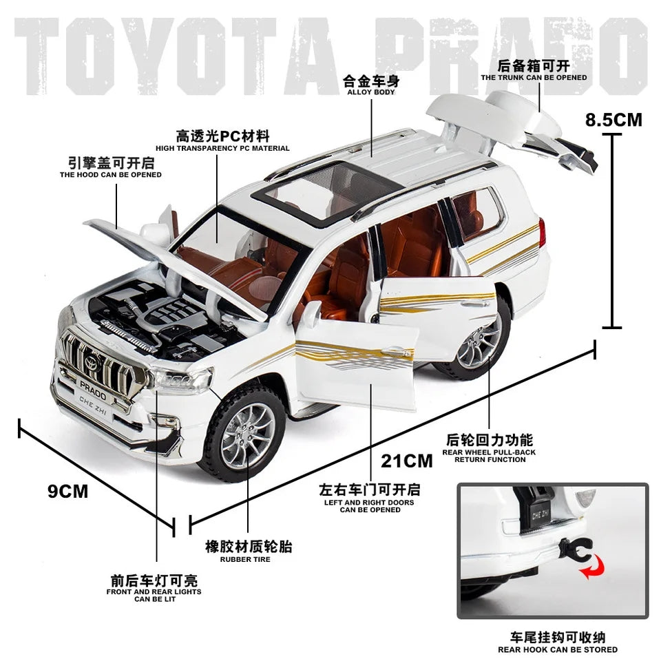 Toyota Land Cruiser Prado 1/24 Diecast Model Toy Car