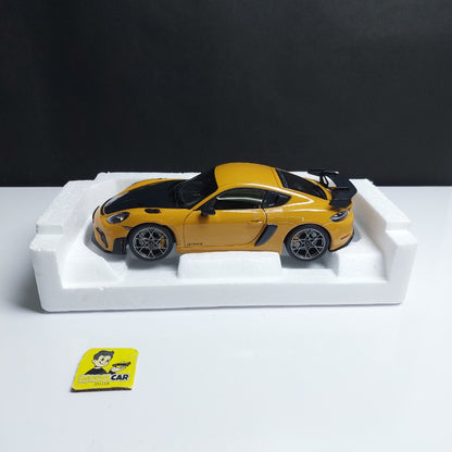 1:18 Norev Porsche 718 Cayman GT4 RS 2023 Weissach Diecast Scale Model Car