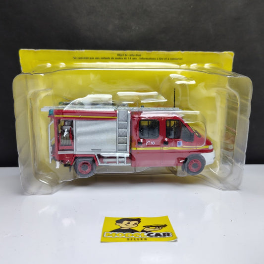 1:43 Altaya Jumper Double Cabin Fire Engine Diecast Scale Model Car
