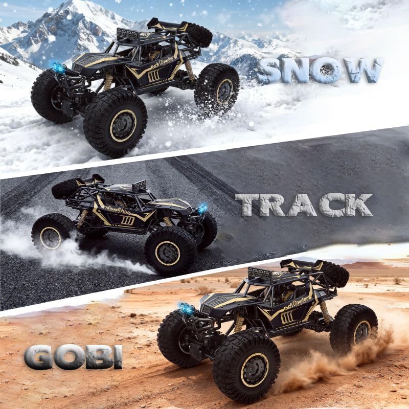 1/8 RC CRAWLER OFFROAD BUGEE 4x4 LICENSED REMOTE CONTROL TRUCK (BEIGE)