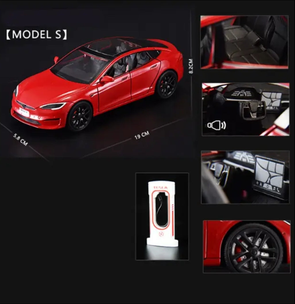 Tesla Model S 1/24 Diecast Model Toy Car