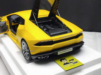 1/12 LAMBORGHINI HURACAN LP610-4 AUTOART MATT YELLOW 12097  Diecast Scale Model Car