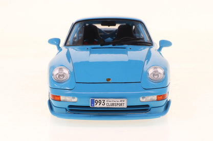 1:18 Solido Porsche 911 (993) Clubsport Riviera Blue 1997 Diecast Scale Model Car