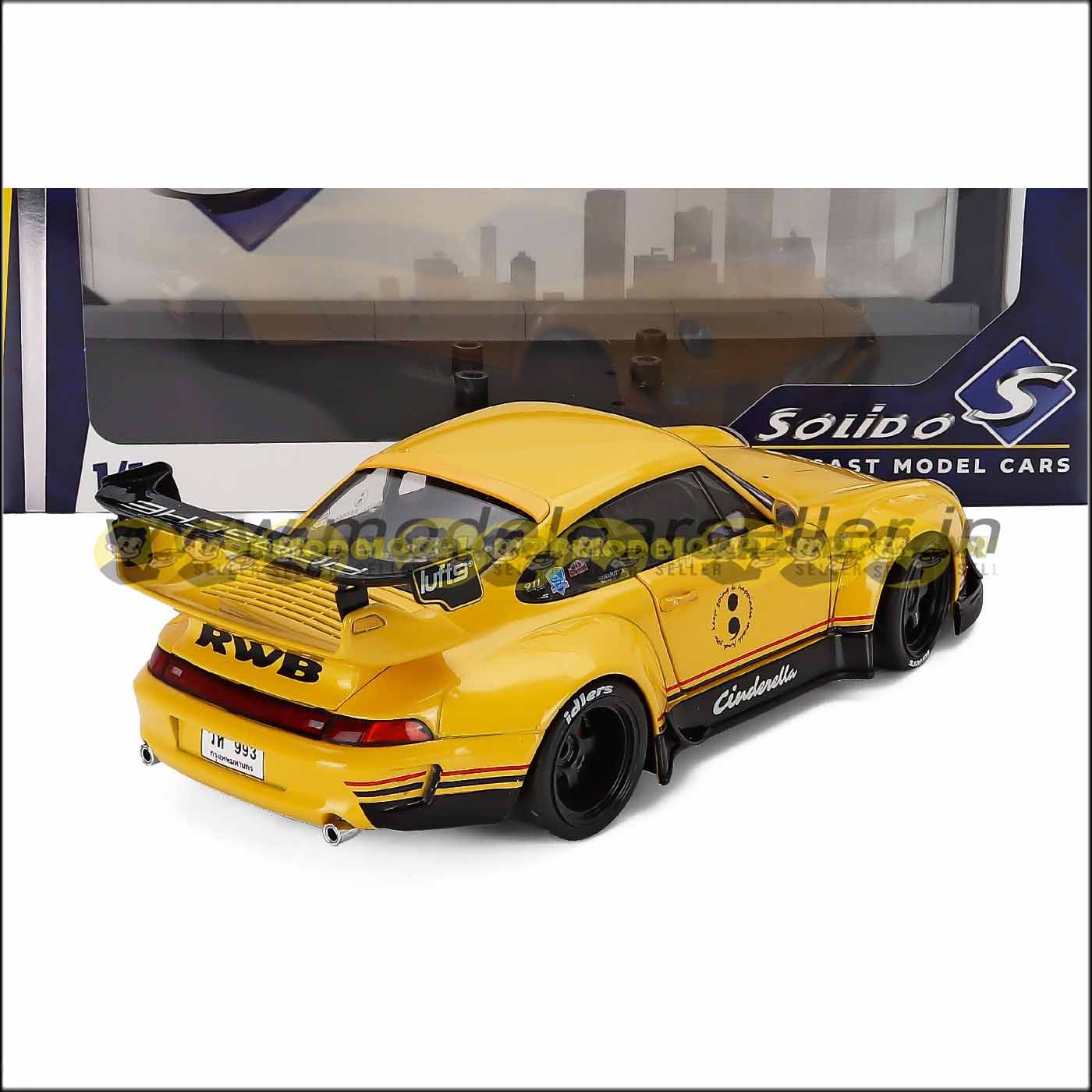 1/18 Solido PORSCHE 911 993 RWB BODYKIT COUPE 1808507 Diecast Scale Model Car